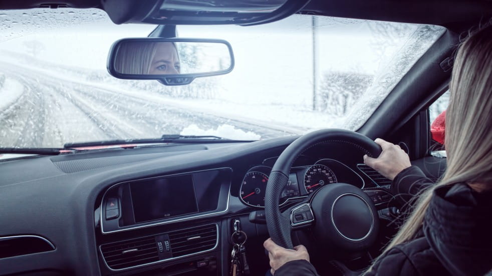 driving ev on winter roads